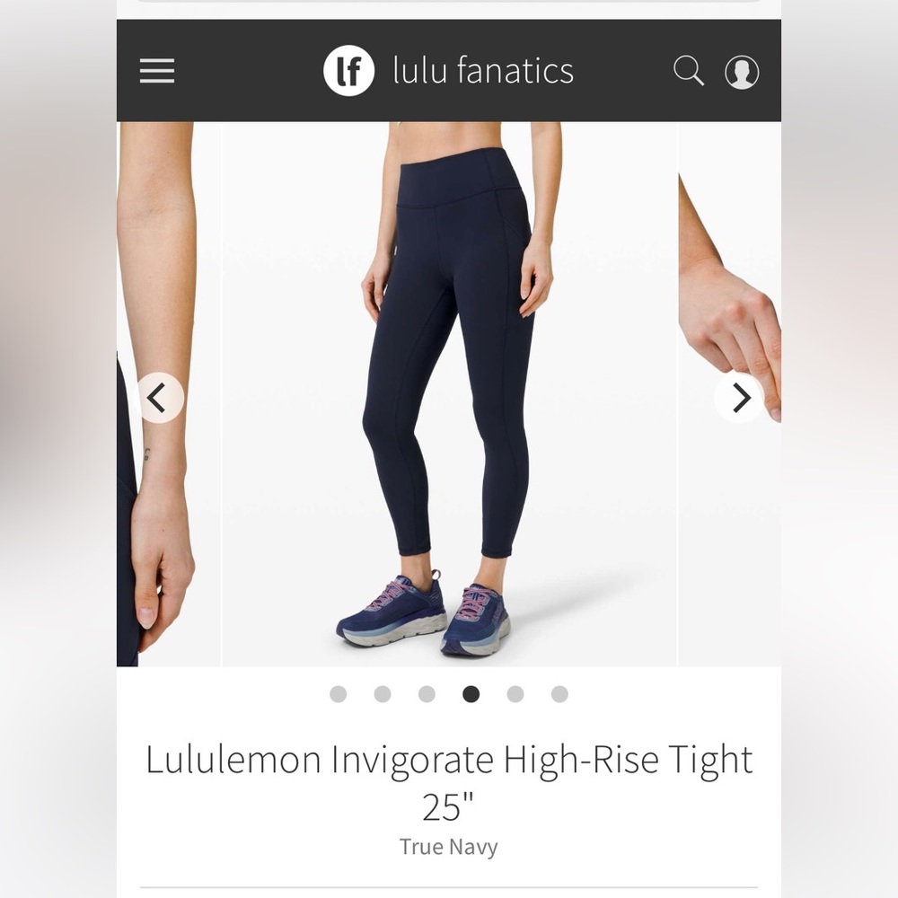 Lululemon Invigorate High-rise Tight 25” True Navy